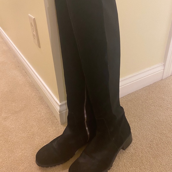Michael Kors Black Suede over the knee boots - Picture 2 of 3